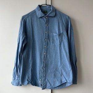 Sid Mashburn Button-Down Long Sleeve Polo Shirt (M)